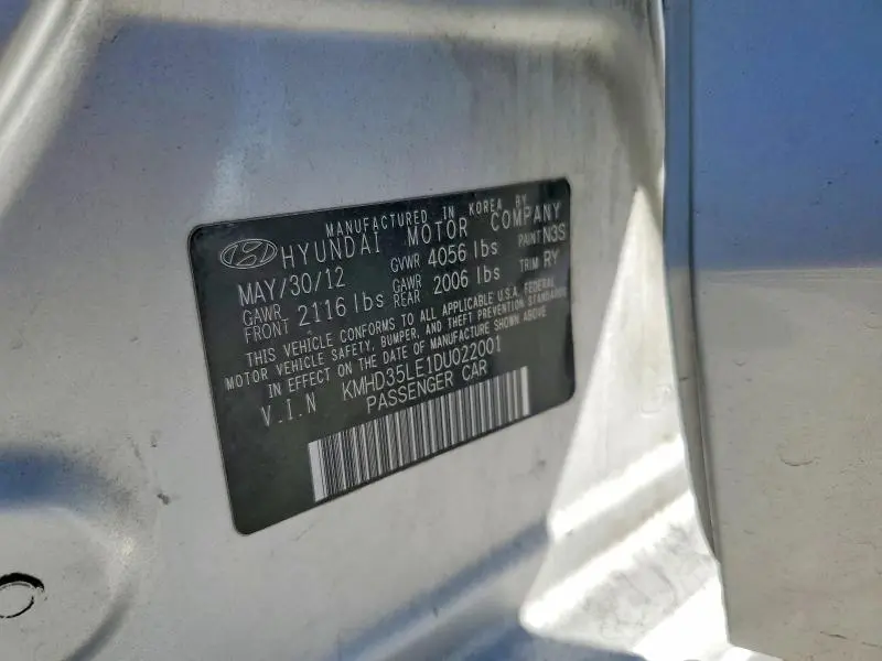 2013 HYUNDAI ELANTRA GT   