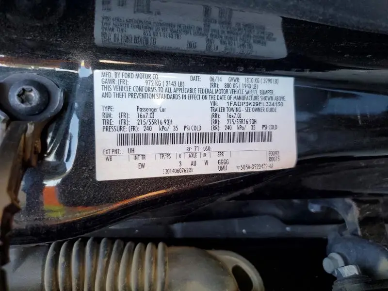 2014 FORD FOCUS SE  
