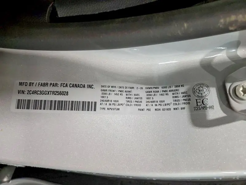 2026 CHRYSLER PACIFICA LIMITED  