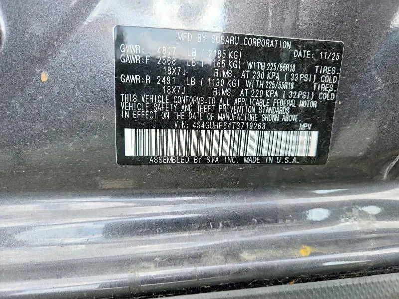2026 SUBARU CROSSTREK SPORT  