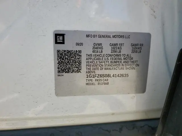 2020 CHEVROLET BOLT EV PREMIER  