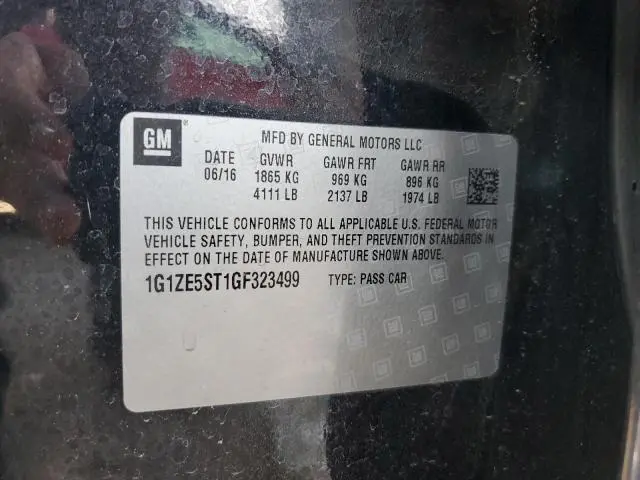 2016 CHEVROLET MALIBU LT  