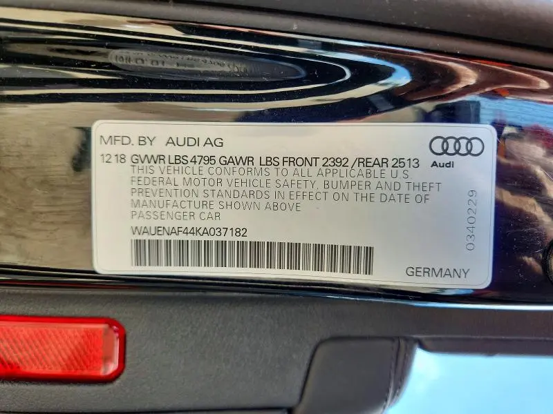 2019 AUDI A4 PREMIUM PLUS  