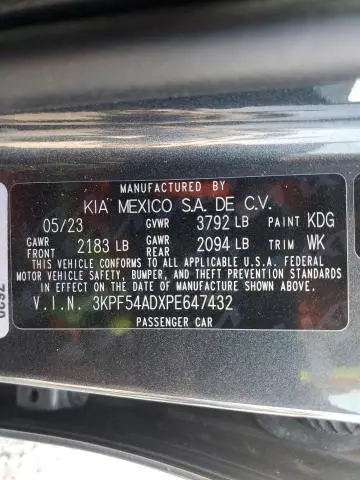 2023 KIA FORTE GT LINE  