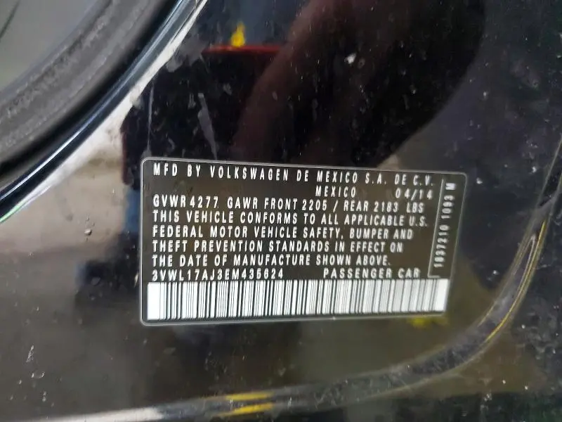 2014 VOLKSWAGEN JETTA SEL  