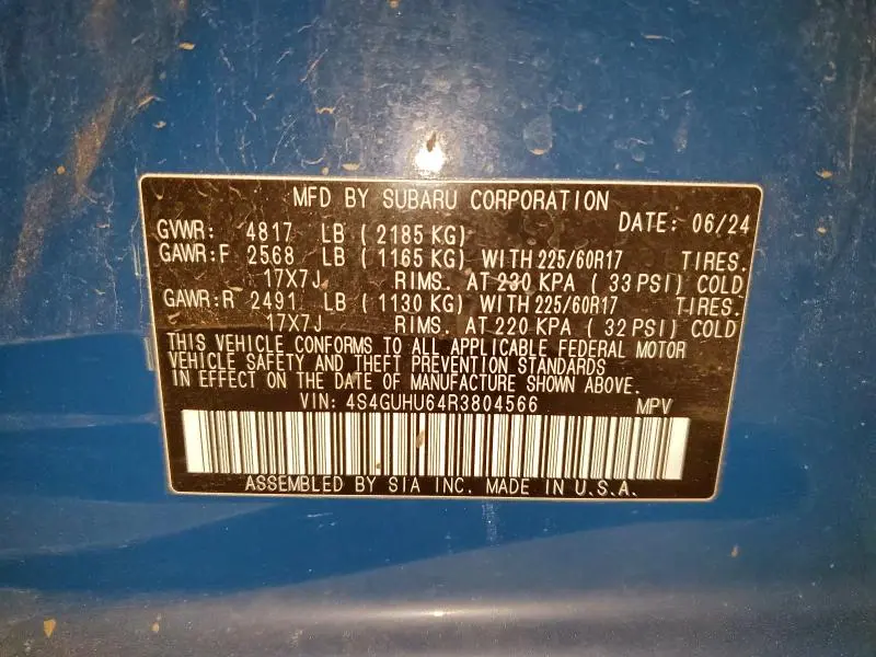 2024 SUBARU CROSSTREK WILDERNESS  