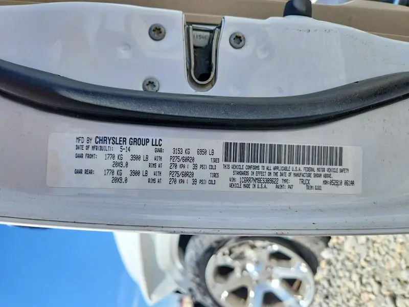 2014 RAM 1500 LARAMIE  
