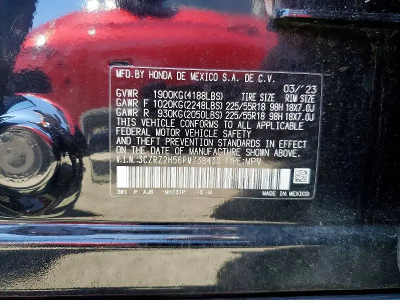 2023 HONDA HR-V SPORT  