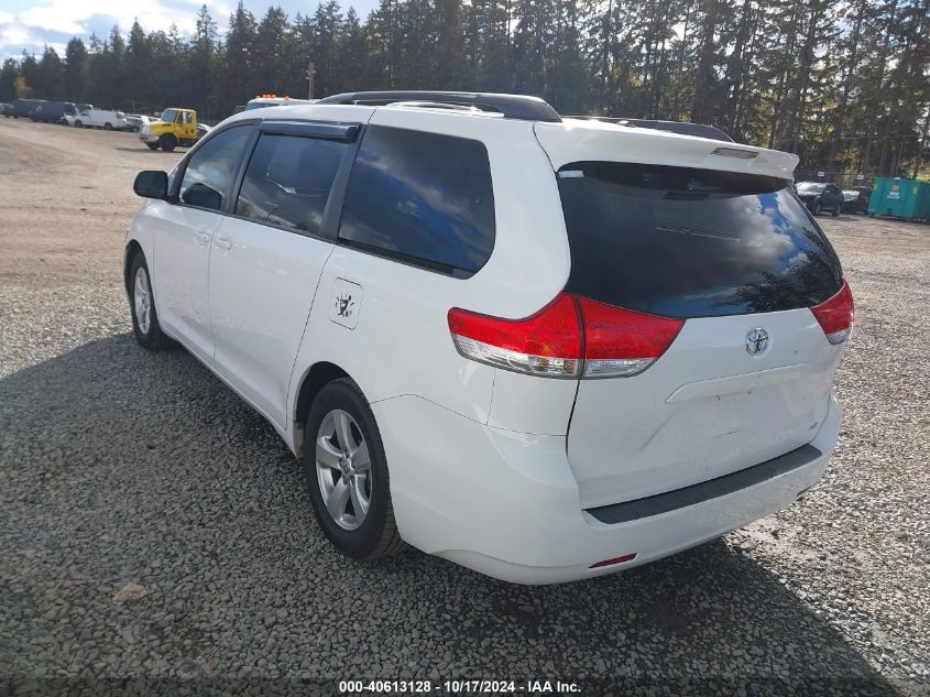 2013 TOYOTA SIENNA LE V6 8 PASSENGER