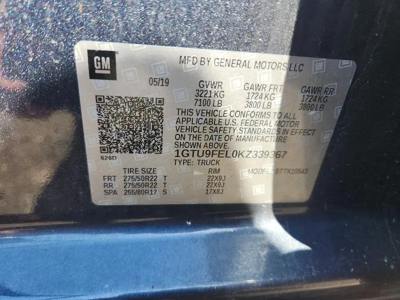 2019 GMC SIERRA K1500 DENALI  