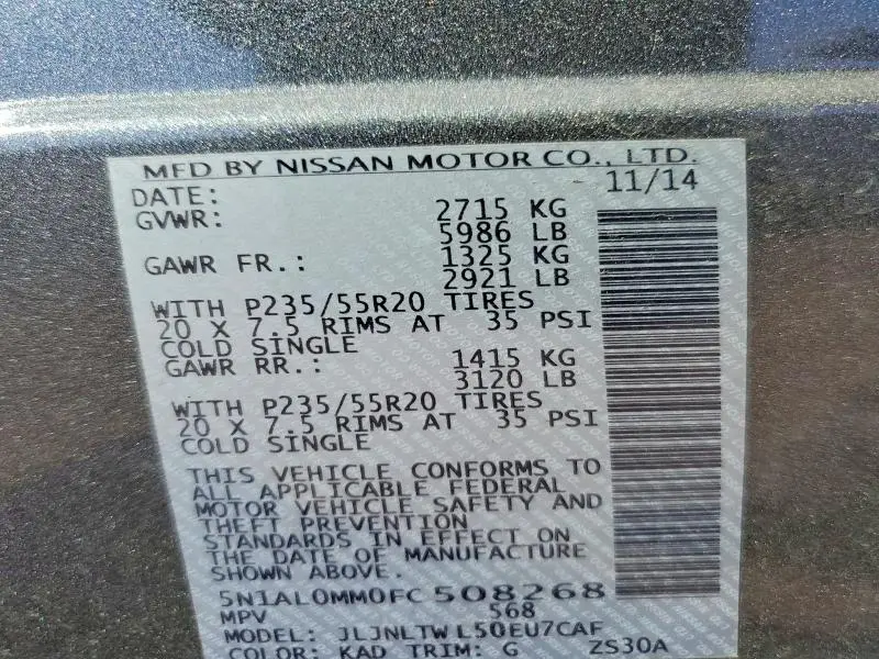 2015 INFINITI QX60 BASE  