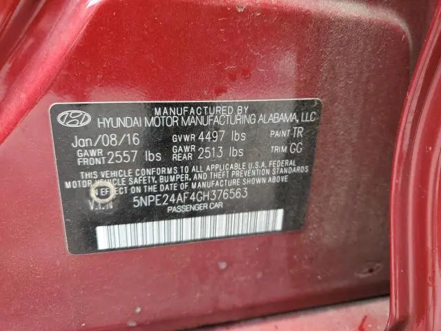 2016 HYUNDAI SONATA SE  