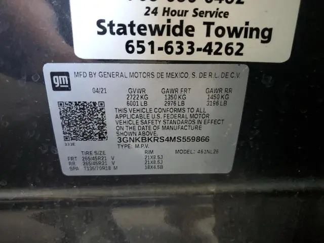 2021 CHEVROLET BLAZER RS  