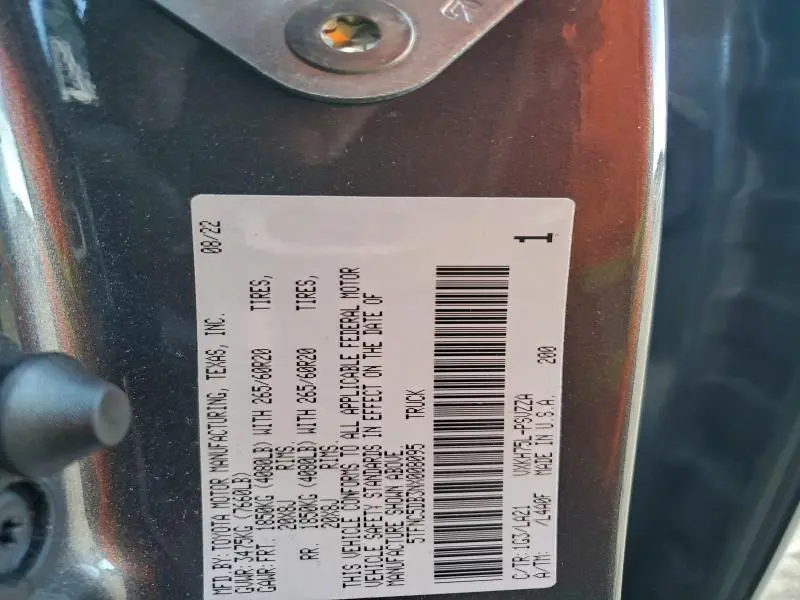 2022 TOYOTA TUNDRA CREWMAX PLATINUM  