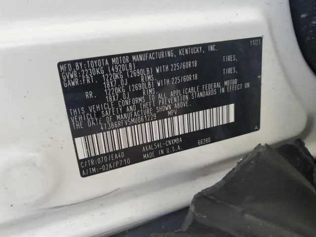 2021 TOYOTA RAV4 XLE PREMIUM