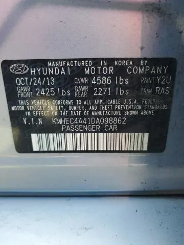 2013 HYUNDAI SONATA HYBRID  