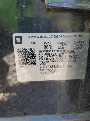 2019 CHEVROLET IMPALA PREMIER  