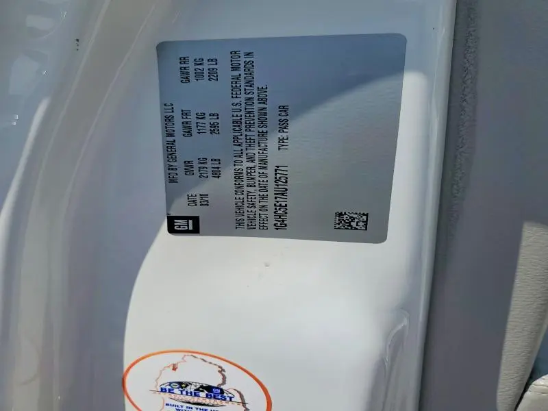 2010 BUICK LUCERNE CXL  