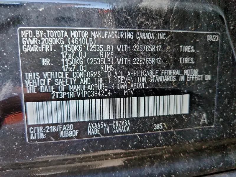 2023 TOYOTA RAV4 XLE  