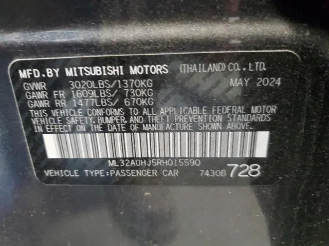 2024 MITSUBISHI MIRAGE ES  