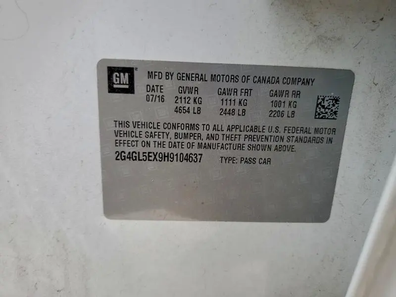 2017 BUICK REGAL SPORT TOURING  