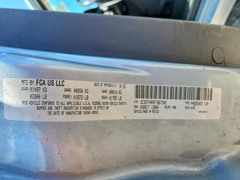 2015 FIAT 500 POP  