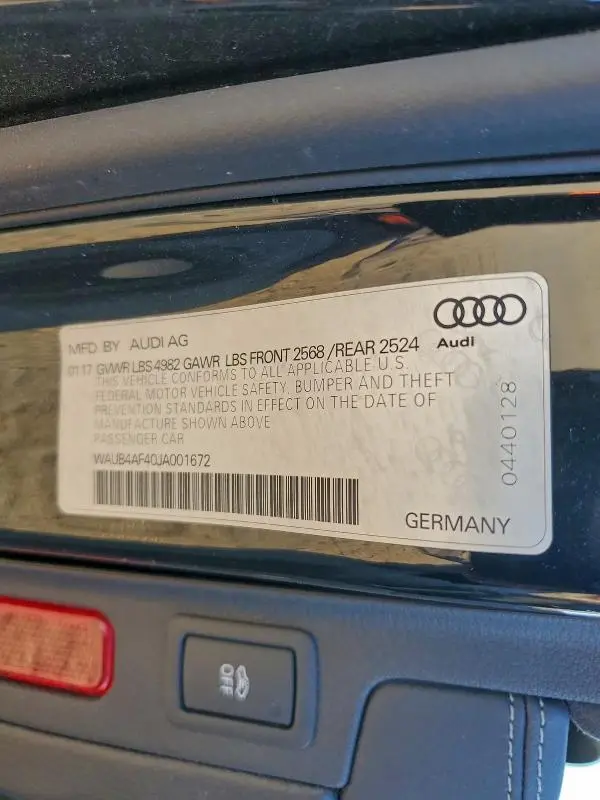 2018 AUDI S4 PREMIUM PLUS  