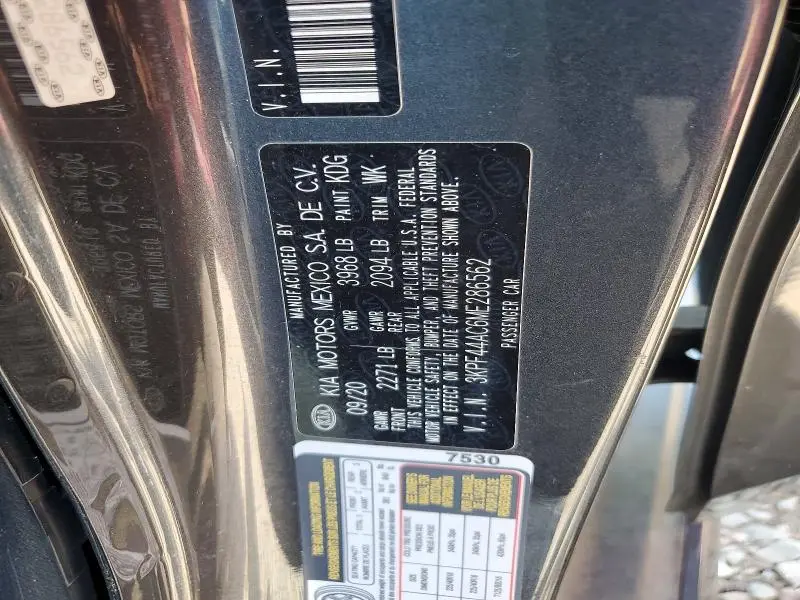 2021 KIA FORTE GT  