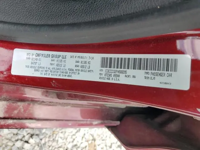 2015 CHRYSLER 200 C  