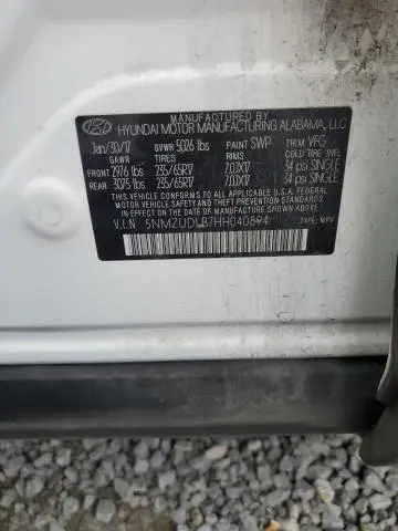 2017 HYUNDAI SANTA FE SPORT   