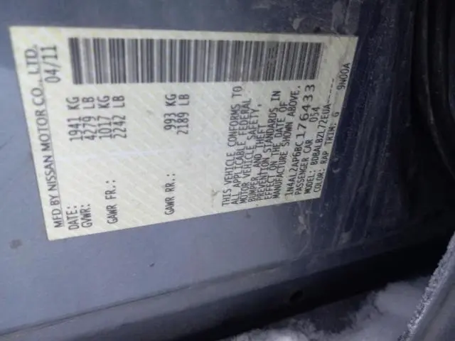 2011 NISSAN ALTIMA BASE  