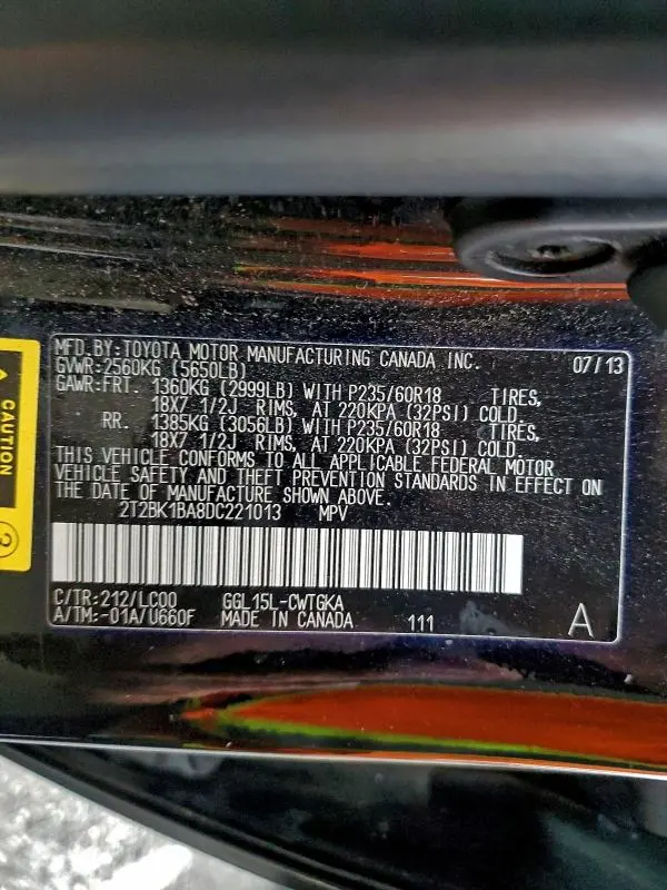 2013 LEXUS RX 350 BASE  