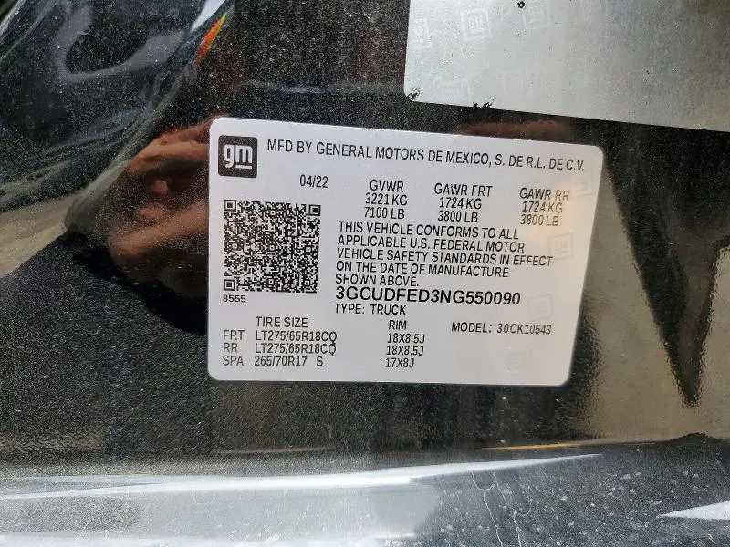 2022 CHEVROLET SILVERADO K1500 LT TRAIL BOSS  