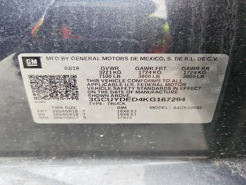 2019 CHEVROLET SILVERADO K1500 LT  