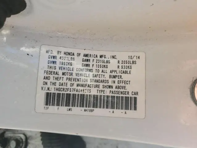 2015 HONDA ACCORD SPORT  