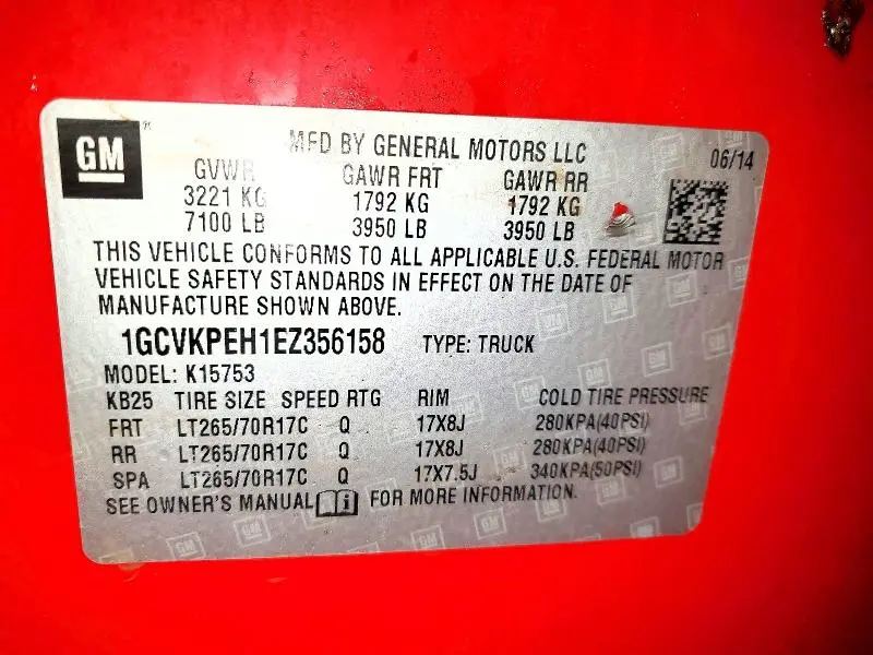 2014 CHEVROLET SILVERADO K1500  