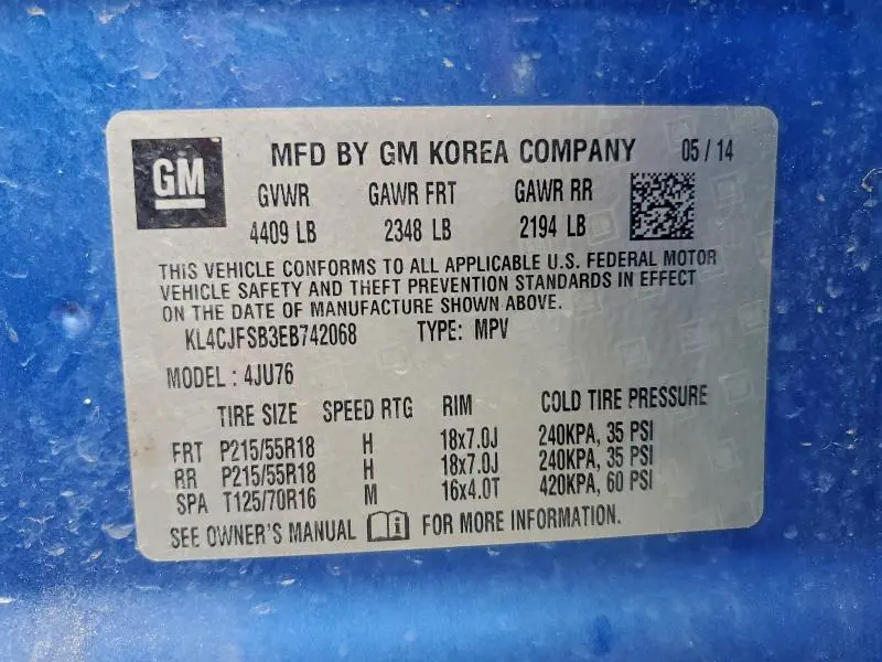 2014 BUICK ENCORE CONVENIENCE  