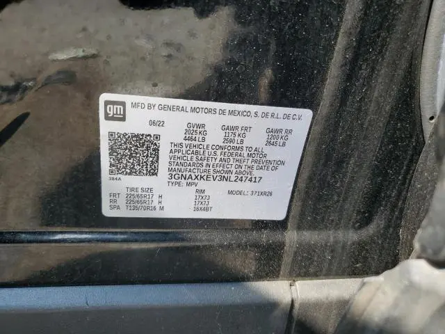 2022 CHEVROLET EQUINOX LT  