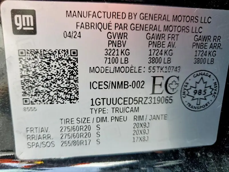2024 GMC SIERRA K1500 ELEVATION  