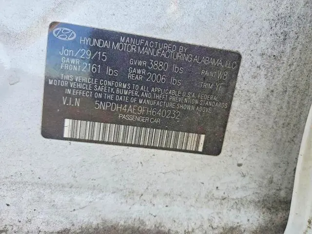 2015 HYUNDAI ELANTRA LIMITED  