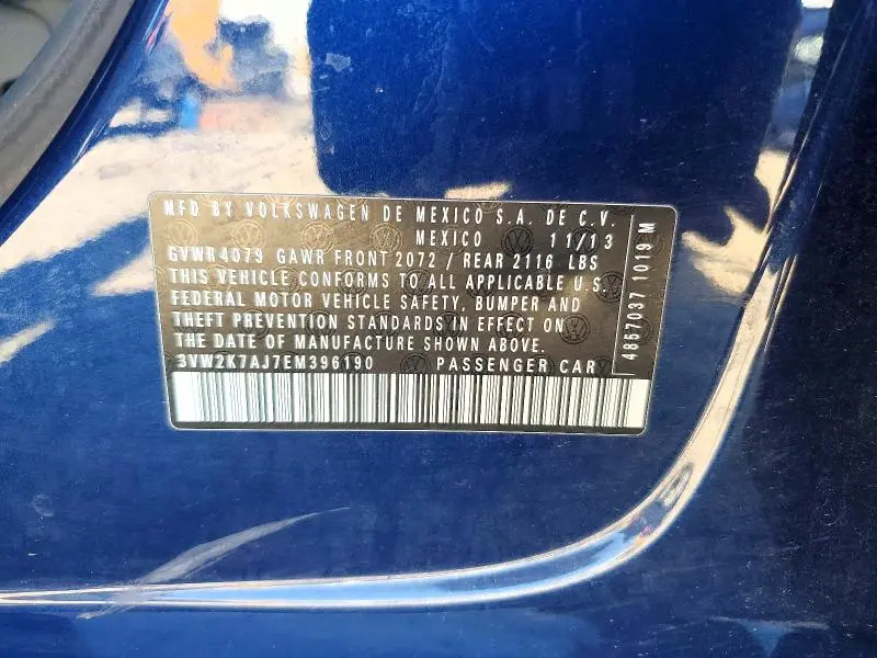2014 VOLKSWAGEN JETTA BASE/S  
