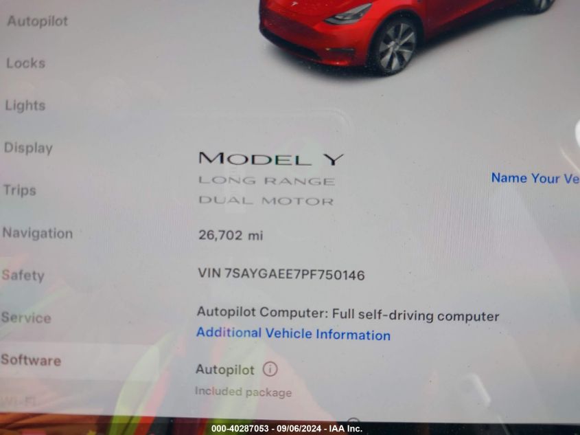 2023 TESLA MODEL Y  