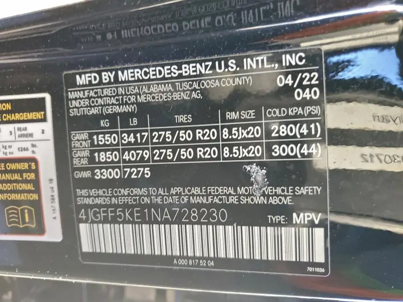 2022 MERCEDES-BENZ GLS 450 4MATIC  