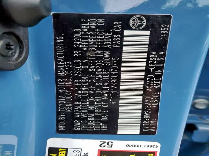 2023 TOYOTA CAMRY SE NIGHT SHADE  