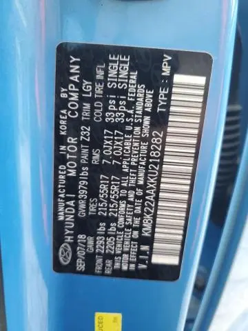 2019 HYUNDAI KONA SEL