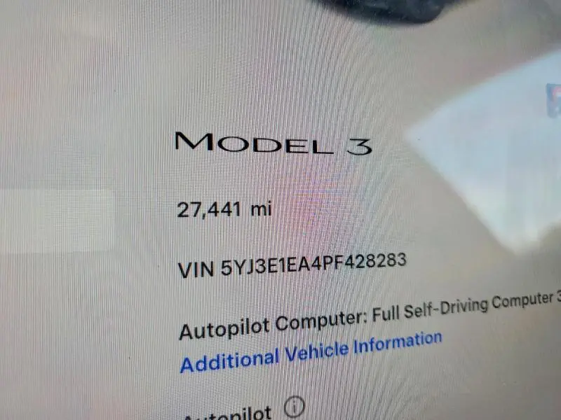 2023 TESLA MODEL 3   