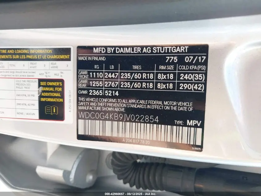 2018 MERCEDES-BENZ GLC 300 4MATIC