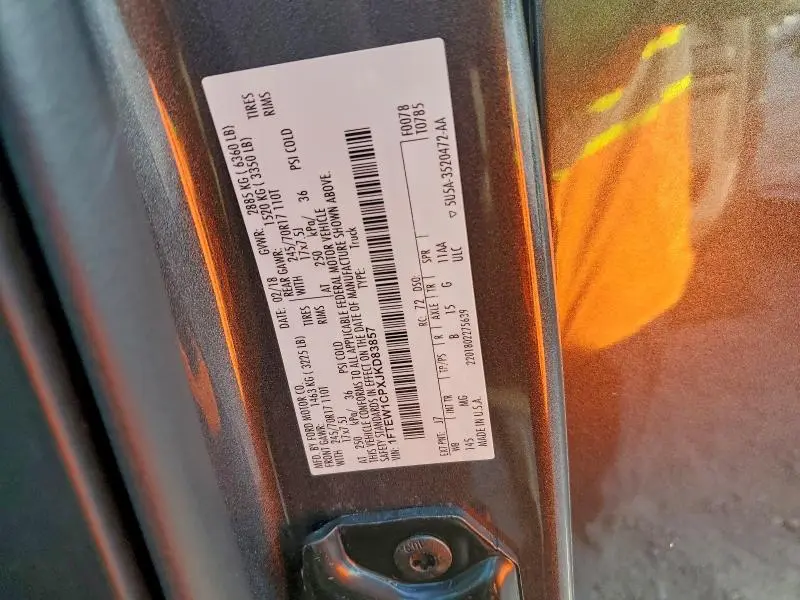 2018 FORD F150 SUPERCREW  