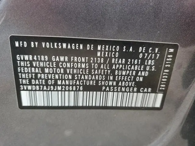 2018 VOLKSWAGEN JETTA SE  
