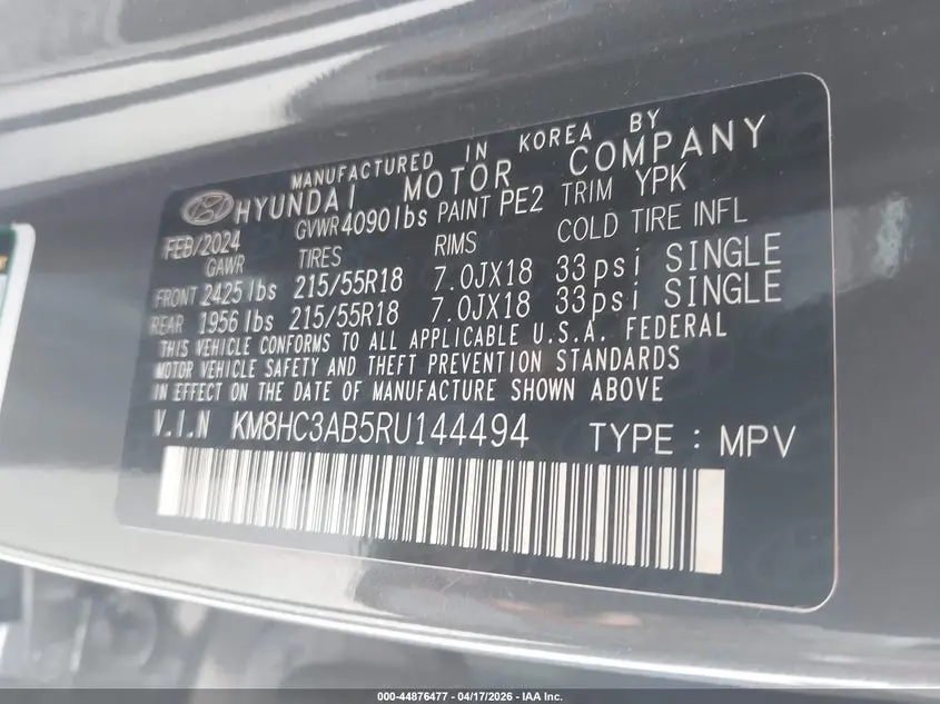 2024 HYUNDAI KONA SEL